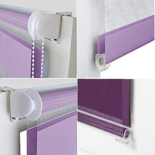 Coat Rack Blackout Skylight Blind 65 x 160 cm Complete Light Blocking Roller Shades with Installation Kit for Bedroom Nursery Loft or Travel Stylish Purple Color Option for Enhanced Sleep an — view 4