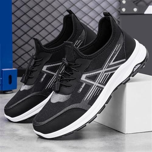 Campus Men's Sports Shoes, Jogging Shoes with Screw Lock Trainers, black, 9 — view 2