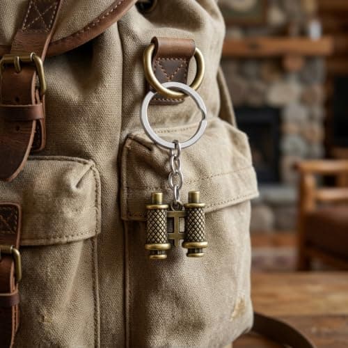 Gauelne Binoculars Keyring – Telescope Keychain Bag Charms for Women with Mini Binoculars Pendant, Tool Key Rings Charm Gifts for Travel Lovers, Friends, Famliy — view 5