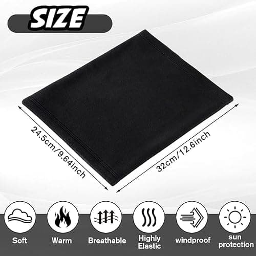 Showvigor Winter Neck Gaiter for Men & Women, Windproof Fleece Face Mask Cover, Cold Weather Scarf for Skiing, Cycling, Hiking & Outdoor Sports, Gift for Christmas, Father's Day and Valentine's Day — view 3