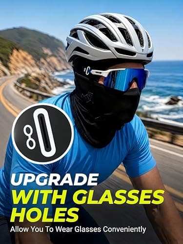 wiut Silky Soft Satin Balaclava Helmet Liner Face Mask with Glasses Holes — view 3