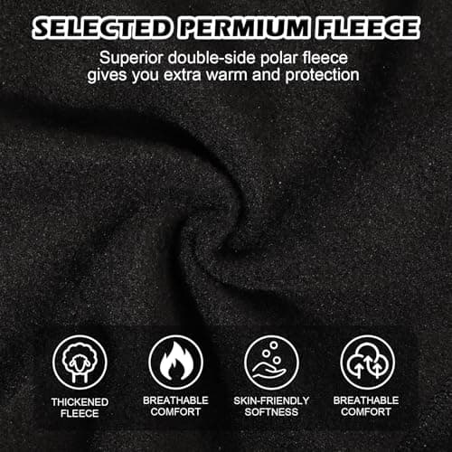 AYPOW Balaclava Winter Thermal Ski Mask, Windproof Face Mask with Warm Fleece Lined Motorcycle Bicycle Balaclava Ski Snood Neck Warmer Unisex for Outdoor Sports Skiing Snowboarding Orange — view 5