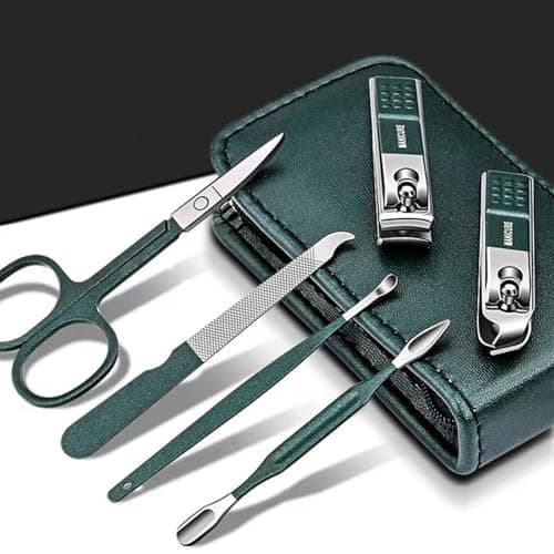 6PCS Manicure Set, Portable Grooming Kits for Facials, Black — view 4