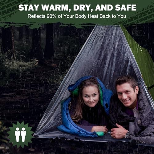 Life Emergency Tent Survival Shelter, 2 Person Mylar Tube Tent — view 2