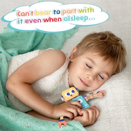 SEMKOTREE Building Blocks Montessori Toys, Fine Motor Skills Toys Construction Toys with Snap Fasteners, Wooden Blocks Travel Toys, Wooden Toys Learning Toys Gifts for 3 Year Old Girl Boy — view 6