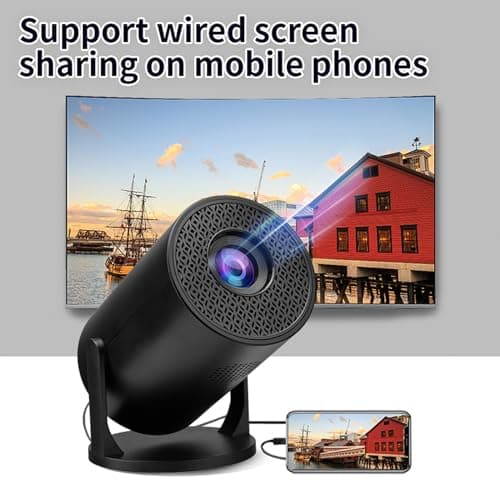 Mini Projector with WiFi and Bluetooth, 1080P Full HD Portable Projector, 270° Adjustable, Video Movie Projector for Android Laptop PC Smartphone — view 6