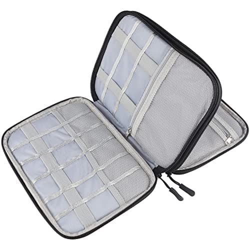 Teskyer Travel Cable Organiser Bag, Travel Essential, Black