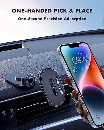 powerland Car Phone Magnet Holder【Foldable Phone Holder Magnetic】 — view 4