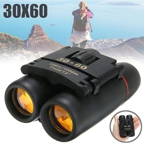 30x60 Compact Folding Binoculars, Folding Telescope With Clean Cloth and Carry Case for Adults, Outdoor, Travel, Birding, Birdwatching, Hiking, Sightseeing — view 4