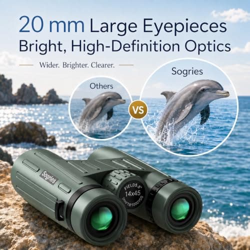 14x45 Binoculars for Adults High Powered HD Binoculars — view 2