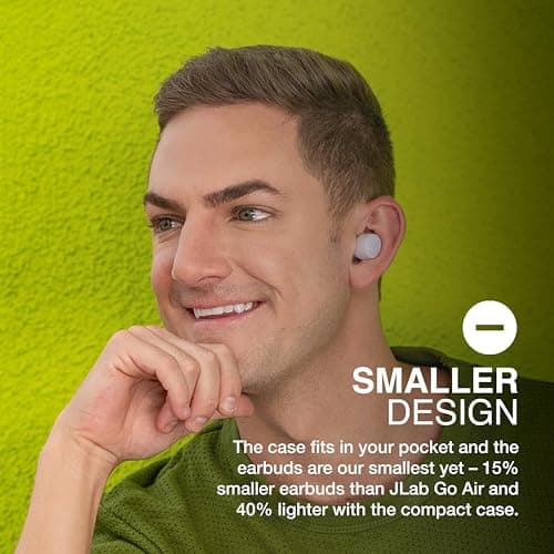 JLab Go Air Pop+ True Wireless Earbuds with Mic - Bluetooth, Mauve — view 2