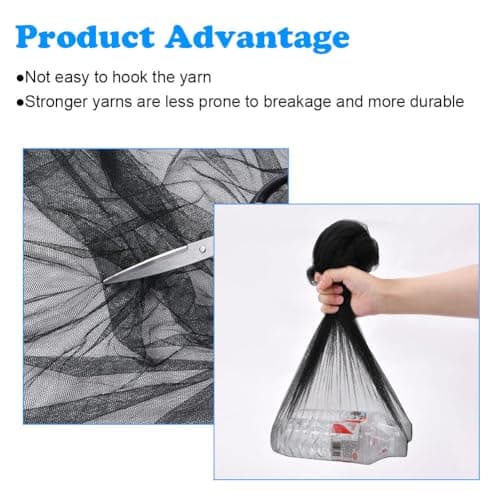 Vicloon Universal Baby Mosquito Net for Cot, Portable Pram Fly Insect Bug Net, Machine Washable Mesh Insect Protection Cover for Pushchair, Pram, Buggy and Carrycot (Black) — view 6
