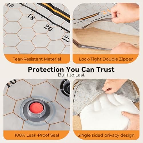 Vacuum Bags for Travel with Wireless Rechargeable Pump 15-Pack — view 6