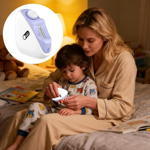 Electric Nail Clipper – Rechargeable Nails Cutter, LED Light Naile Polisher, Automatic Fingernail Grinder | Easy Grooming Kit for Kids Adults Women Men Senior Elderly Portable Travel Tool — view 2