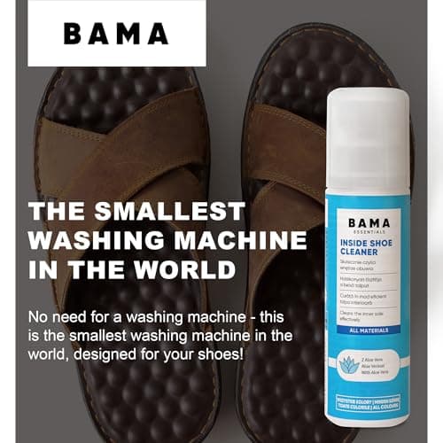 Bama Inside Shoe Cleaner for Leather Footbed and Insole - Inner Sole Cleaning Lotion with Aloe Vera and Sponge Applicator - Sandal Care for All Materials, 75ml — view 6