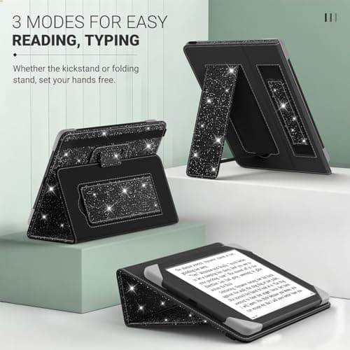 MoKo Universal Case for 6 inch kindle eReaders and Tablets, Glitter Black — view 5