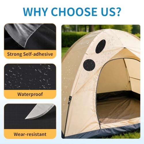Skystuff 10x160cm Nylon Repair Patches, Waterproof Self-Adhesive for Tent — view 3
