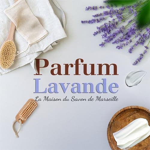 La Maison du Savon de Marseille - Provence Lavender Soap Bar - Enriched with Organic Shea Butter - Hydrating Hand & Body Soap - 100% Natural Ingredients - Made in Provence - 3x125g — view 3