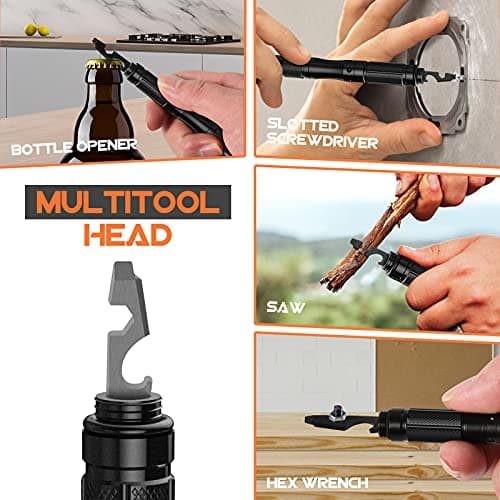 BIIB Gifts for Men, 8 in 1 Multi Tool Pen with Compass,Tool Gadgets for Men — view 3