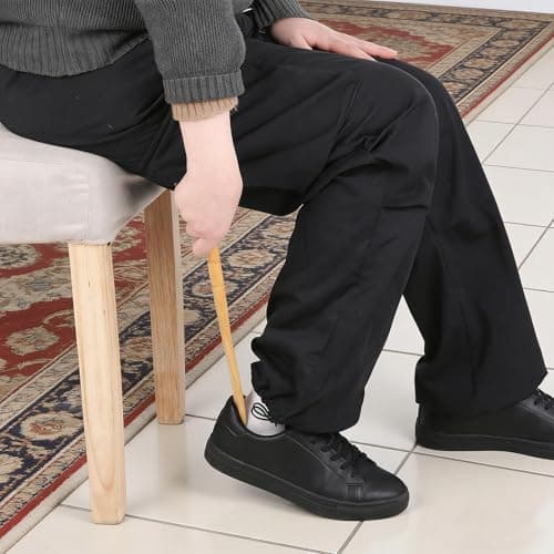 2 PCS Shoe Horn Long Handled Wooden Shoe-Horn for Boots Beech Shoe-Horns — view 6