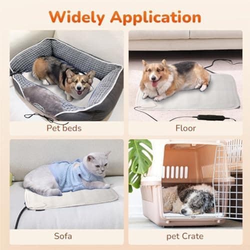Waterproof Solar-Powered Pet Heating Mat with Electric Blanket Features and Adjustable Heat for Cold Weather Comfort — view 6
