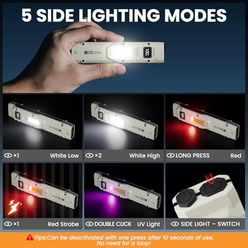 Yemao 880 Lumens Flat EDC Torch Rechargeable — view 2
