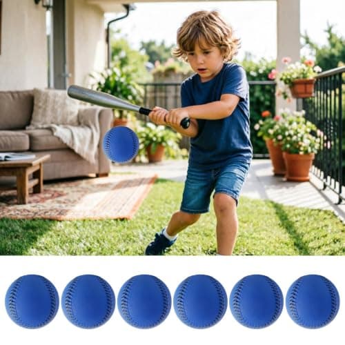 Soft Baseball Balls - 6 Piece Training Stress Ball Set for Kids — view 2