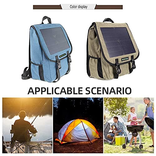 GQYYS Solar Backpack Foldable Hiking Daypack, with 5V Solar Panel and USB Port to Power All Your Devices, 30L Hiking Backpack Water Resistant Outdoor Sports Travel Daypack Lightweight — view 2
