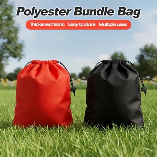 6 PCS Small Drawstring Bags Portable Travel Pouch Nylon Storage Bag — view 6