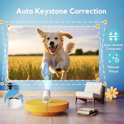 AKIYO O2 Projector Built-in Apps, 1080P Support Auto Keystone WiFi6, 18000L — view 3