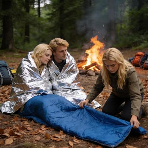Space Blanket Warm Aluminum Foil Survival Gear — view 2