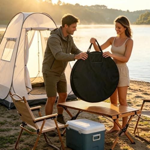 Portable Privacy Shower Tent Storage Bag - Outdoor Travel Carry Case — view 3