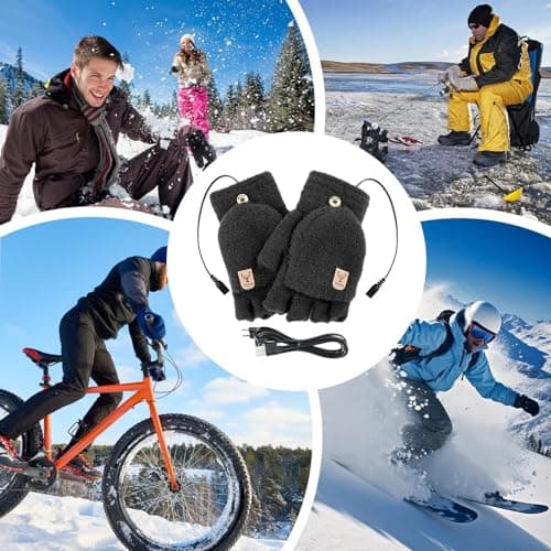 Heated Hunting Gloves 5V USB Powered Heated Heat — view 4
