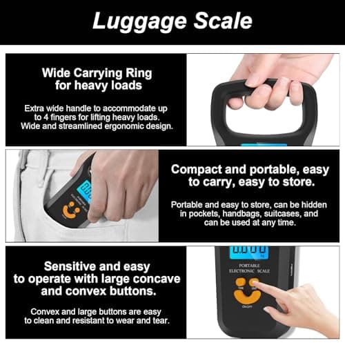 Wanheart Digital Suitcase Scale,Portable Scales Max 50 kg/110 Lb — view 3