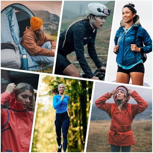 WUDEUI Waterproof Rain Jacket for Women, Lightweight Packable Raincoat with Hood for Outdoor Golf Hiking Travel Windbreaker — view 2