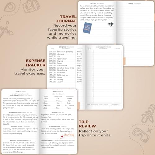 Clever Fox Travel Journal, Vacation Planner Organizer Pocket Rose Gold — view 5