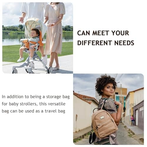 Generic Travel Stroller Bag for Airplane with Oxford Cloth Material, Versatile Use and Generous Capacity, Dustproof Stroller Storage Bag Suitable for Travel and Luggage Storage — view 3