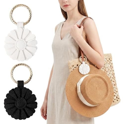 EACHPT Hat Clip for Bag Travel, Strong Magnetic Hat Cip 2Pcs for Travel Handbag Backpack Luggage Womens Travel Accessory, Hat Clip for Hanging Sun Hat Baseball Cap Sunglasses Car Key (C)