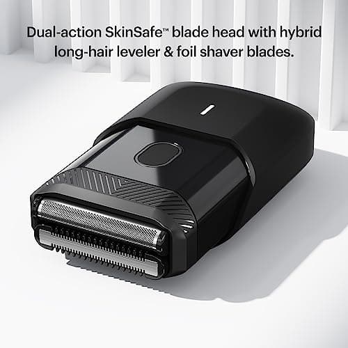 MANSCAPED® The Handyman™ Travel Duo Includes The Weed Whacker® 2.0 Nose & Ear Trimmer and Portable Men’s Compact Facial Hair Shaver with Long-Hair Leveler & Foil Blades — view 4