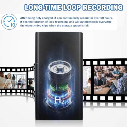 RUDTAR Spy Camera Nanny Cam Hidden Cameras for Home Indoor Outdoor Security — view 5