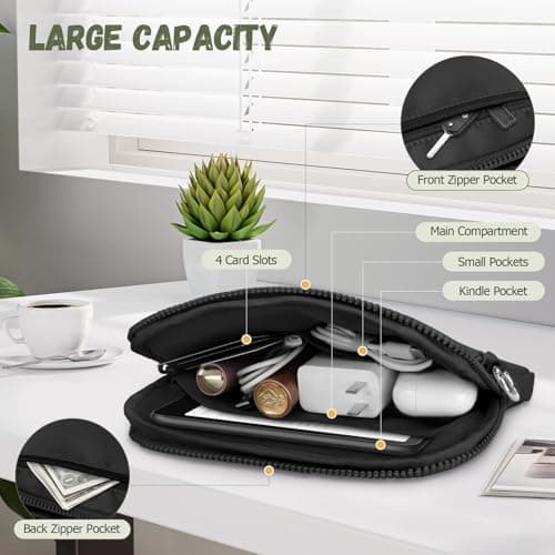 Dadanism 6-7 Inch Protective Padded Sleeve Bag Carrying Case, Black — view 3