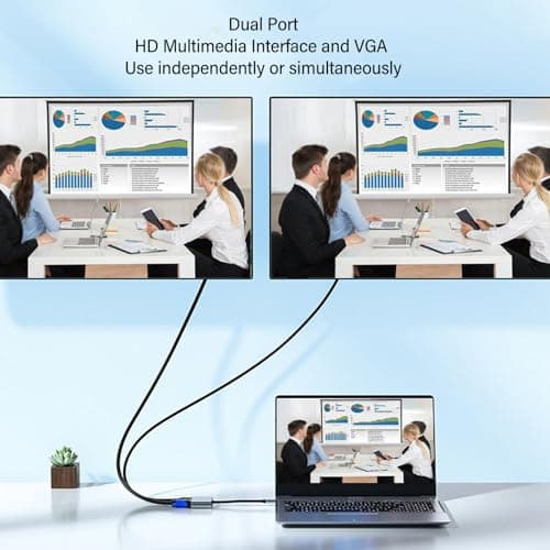 Cocoarm USB 3.0 to +VGA Adapter, Stainless Steel — view 4