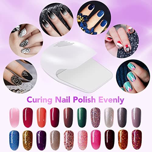 Nail Dryer for Regular Nail Polish with Fan, Battery Operated Polish Machine, Quick-Drying Safe Tools for Women Kids, Christmas Gifts — view 3