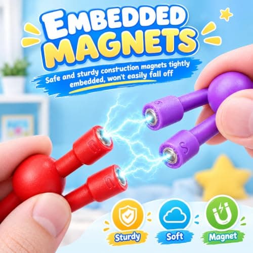Magnetic Men Fidget Toys,Magnetic People Sensory Travel Toys for Kids (20) — view 4