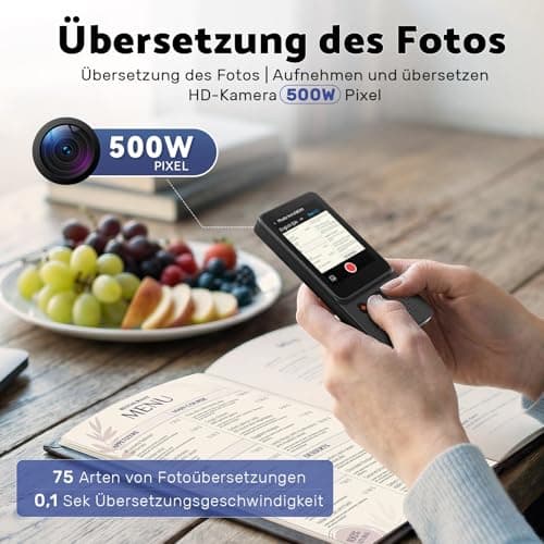 Language Translator Device, Voice Ai Translator Device T21 Wi-Fi Available, Two-Way 138 Languages 2026 Instant Translator Offline Recording Photo Translation Device for Business Travel Study — view 5