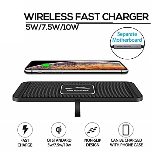 TKSE Caricatore Wireless, Fast Charging Mat, Cell Phone Wireless Chargers — view 2