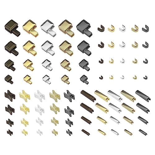 ECSiNG 20 Sets Zip Repair Kit #3#5#8#10 Metal Zipper Latch Slider Retainer Insertion Pin Zipper Bottom Stopper for Clothes Backpack Tents Luggage 5 Colours
