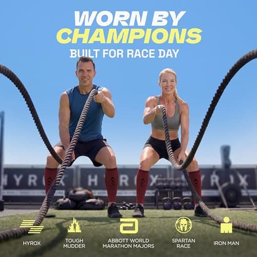 Rymora Calf Compression Sleeves for Men & Women (Ideal for Sports, Running, Shin Splints & More) (One Pair) (Burgundy) (Medium) [M] — view 3