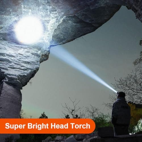 Adiwo 2PCS LED Rechargeable Headlamp, Super Bright Sensor with 6 Light Modes, IPX4 Waterproof LED Headlamp, Perfect for Jogging, Camping, Fishing — view 6