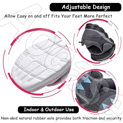 Aocase Slip On Loafers Trainers Orthopaedic Trainers Leisure Mesh Breathable Sandals Orthopaedic Diabetic Walking Shoes Outdoor Sports Shoes Comfortable Running Shoes Slippers,Blue,35/225mm — view 4